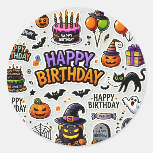 Stickers Halloween mix par basket-ball (Devant)