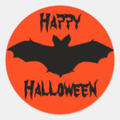 Stickers Halloween noir chauve (Devant)