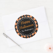Stickers Halloween Orange Personnalisé (Enveloppe)
