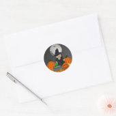 Stickers Halloween petite sorcière mignonne (Enveloppe)