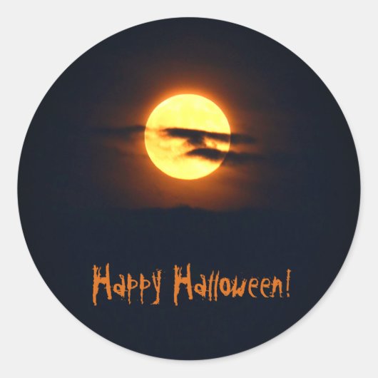 stickers Halloween pleine lune (Devant)