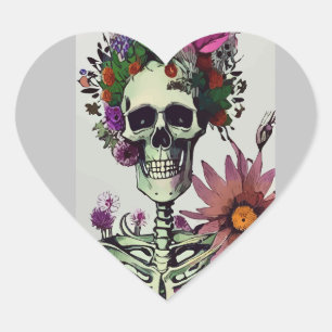 Stickers halloween skelet nooit beter