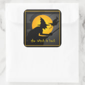 Stickers Halloween sorcier drôle (Sac)