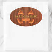 Stickers Halloween Stickers Citrouille personnalis (Sac)