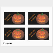 Stickers Halloween Stickers Citrouille personnalis (Feuille)