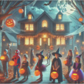 Stickers Halloween tour ou traiter (Devant)