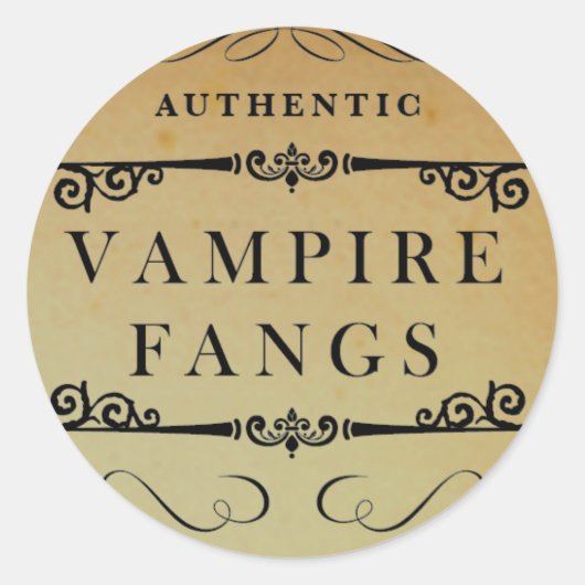 Stickers Halloween Vampire Apothecary (Devant)