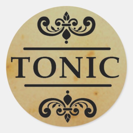 Stickers Halloween vintage Apothecary Tonic Botter (Devant)