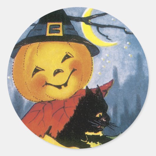 Stickers Halloween vintages (Devant)