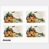 Stickers Halloween vintages - Tricoter ou traiter (Feuille)