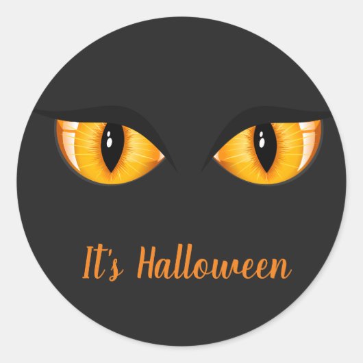 Stickers Halloween - Yeux de chat (Devant)