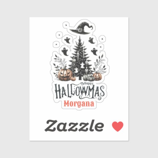 Stickers Hallowmas Halloween Noël Mashup (Feuille)