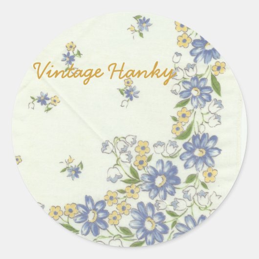 Stickers Hanky vintage (Devant)