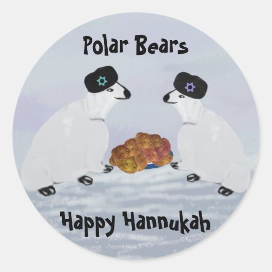 Stickers Hannukah Nights Ours Polaires (Devant)