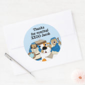 Stickers Hanoukka (1 1/2" ou 3") personnalisés (Enveloppe)