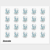 Stickers Hanoukka "Blue Bling Menorah" (Feuille)