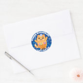 Stickers Hanoukka Cute Cat Menorah (Enveloppe)