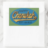 Stickers Hanoukka "Retro Chanukah Est 139 BCE" (Sac)