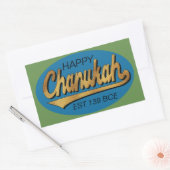 Stickers Hanoukka "Retro Chanukah Est 139 BCE" (Enveloppe)