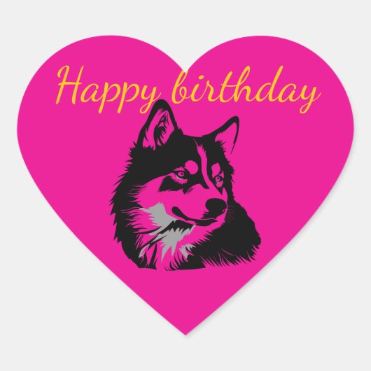 Stickers Happy birthday party (Voorkant)