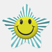 Stickers Happy Face Fun Star (Devant)