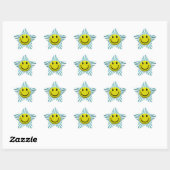 Stickers Happy Face Fun Star (Feuille)