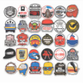 stickers HardHat, stickers HardHat, stickers, amér (Devant)
