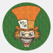 Stickers Hatter Mad BG vert (Devant)
