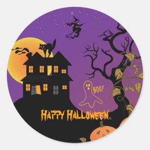 Stickers Haunted House Halloween