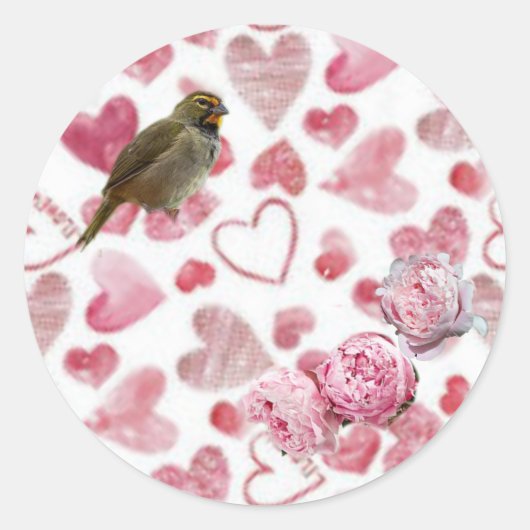 Stickers Heart Classic Round (Devant)