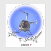 Stickers Hélicoptères Amusants Helicopter Cadeaux  (Feuille)