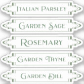 Stickers Herbe étanche pour Étiquettes de jardin (Recto)