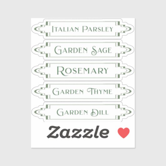 Stickers Herbe étanche pour Étiquettes de jardin (Feuille)