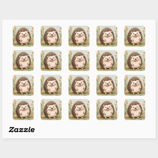 Stickers Hérisson (Feuille)
