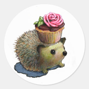 Stickers Hérisson Cupcake