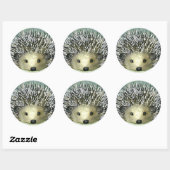 Stickers Hérisson mignon (Feuille)