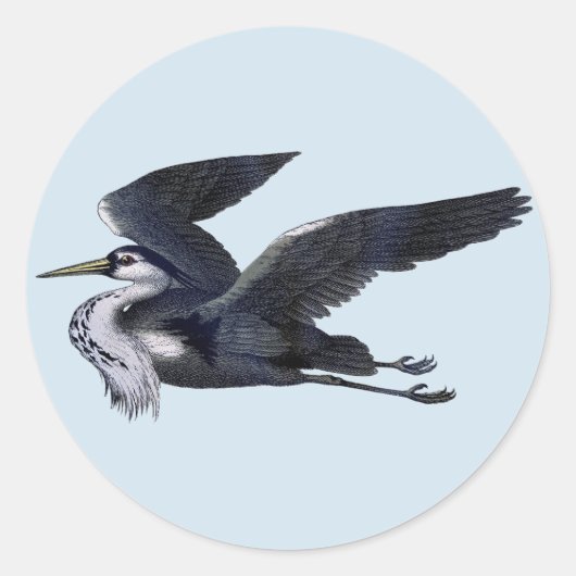 Stickers Heron gris (Devant)