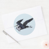Stickers Heron gris (Enveloppe)