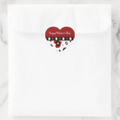 Stickers Heureuses Saintes-Valentin Coeurs Rouge (Sac)
