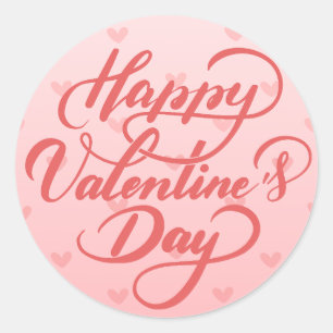 Stickers Heureuses Saintes-Valentin doux et élégan