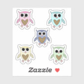 Stickers hibou (Feuille)