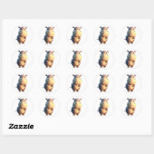 Stickers Hippopotame (Feuille)