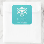 Stickers hiver en Turquoise (Sac)