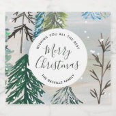 Stickers hiver enchantés (Étiquettes simples)