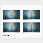 Stickers Hiver Snowy Trees et Bunny Holiday (Feuille)