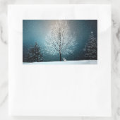 Stickers Hiver Snowy Trees et Bunny Holiday (Sac)