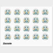 Stickers Hivernal Chouette (Feuille)