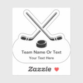 Stickers Hockey Thème Decal (Feuille)