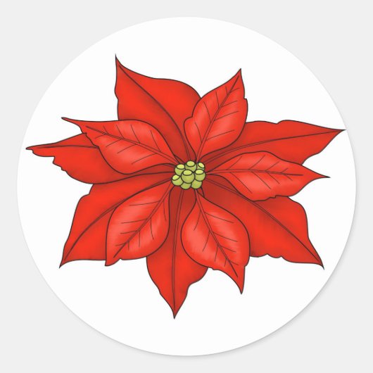 Stickers Holiday Poinsettia (Devant)
