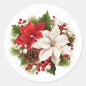 Stickers Holiday Poinsettia (Devant)